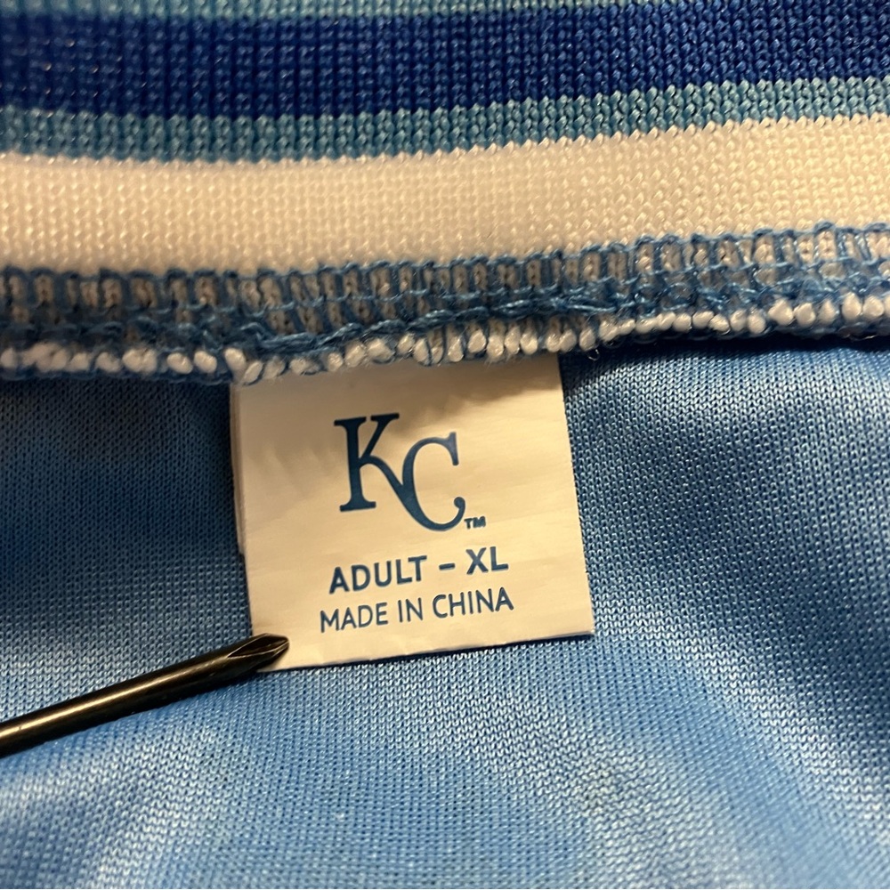 Kansas City KC Royals Powder Blue Basketball Jersey  Size XL  SGA 6/13/2023 - Picture 3 of 4